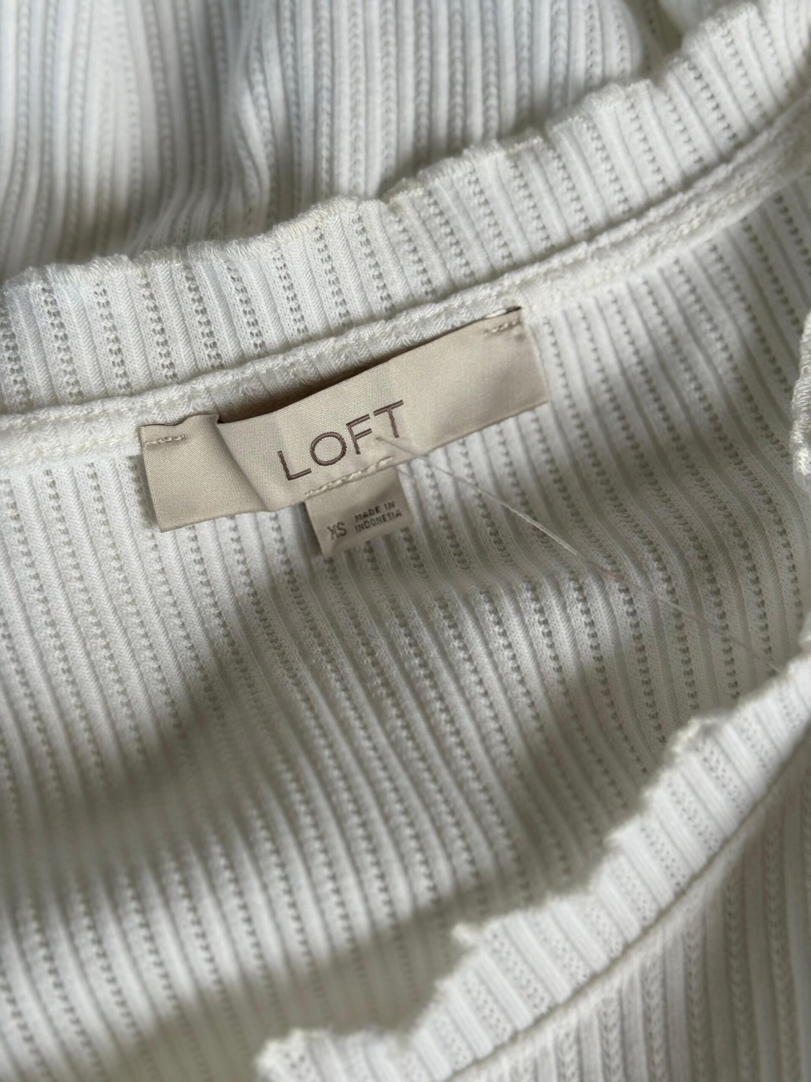 Blusa Tejida Blanca LOFT - Imagen 4