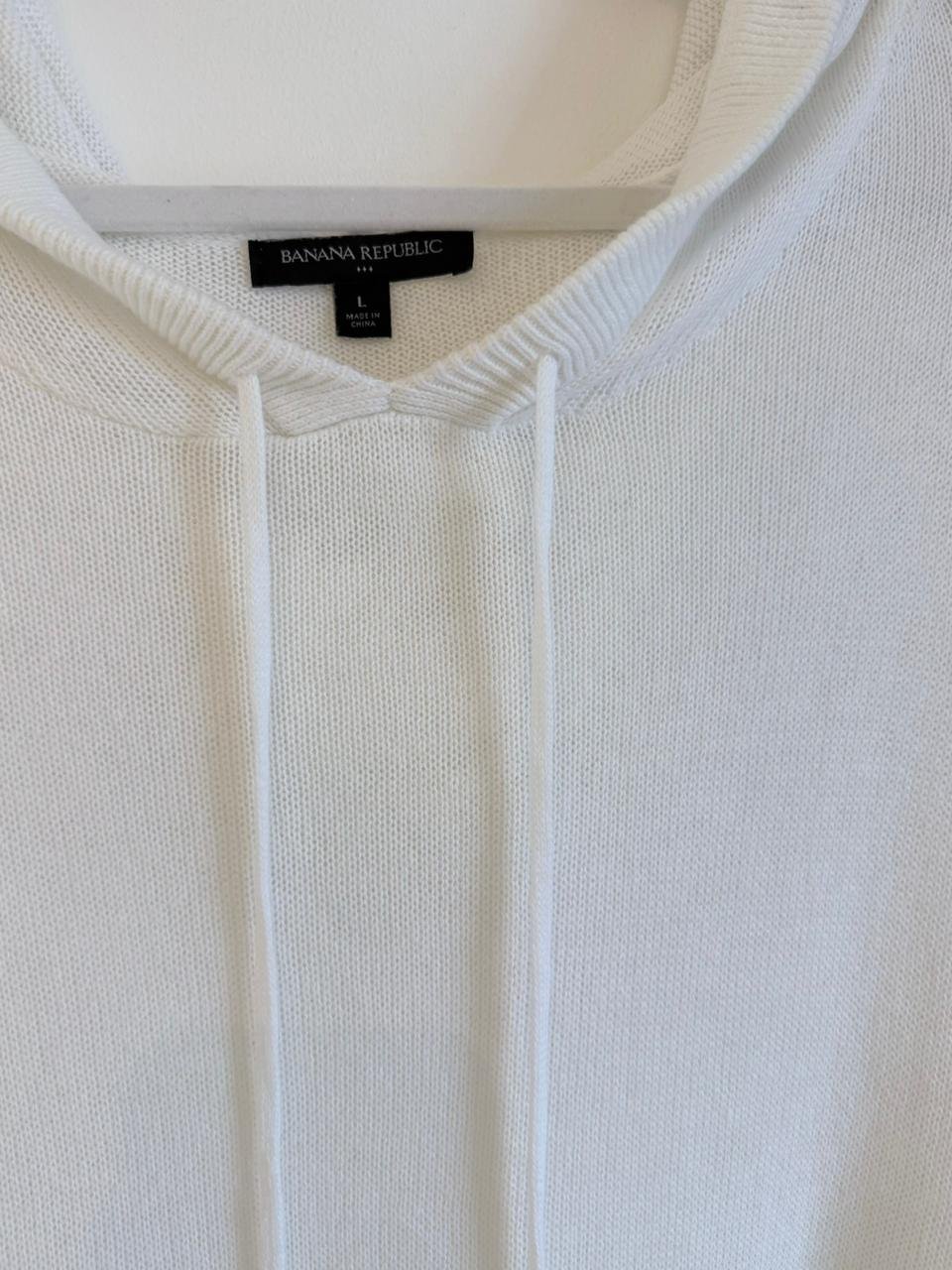 Suéter con Capucha Blanco BANANA REPUBLIC - Imagen 4