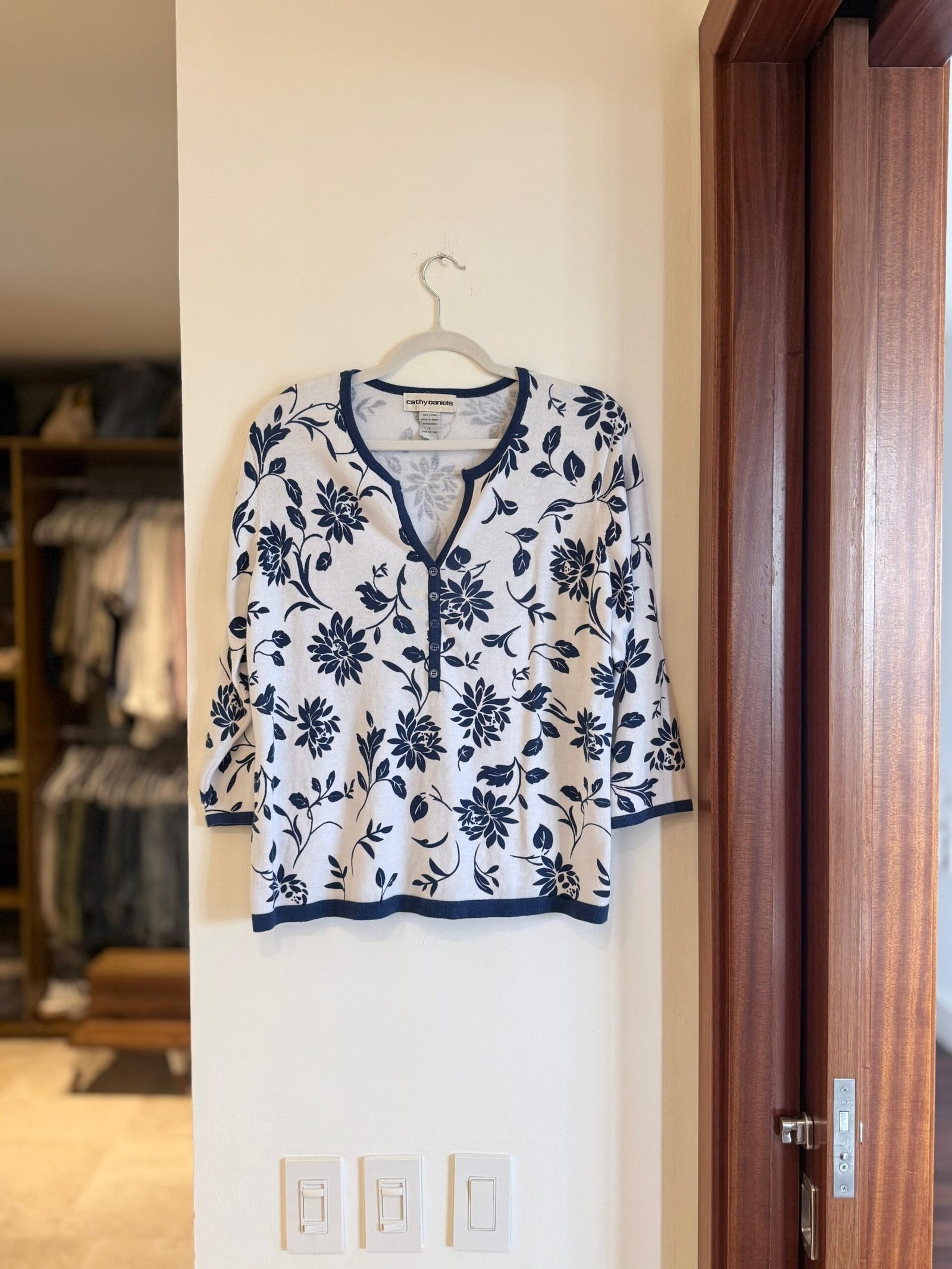 cardigan ligero estampado floral CATHY DANIELS