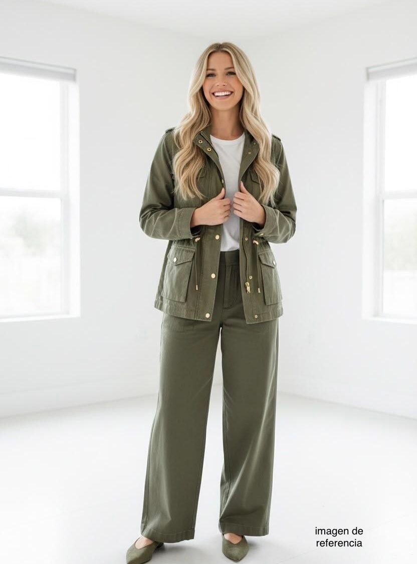 Chaqueta Verde Militar LOVE TREE
