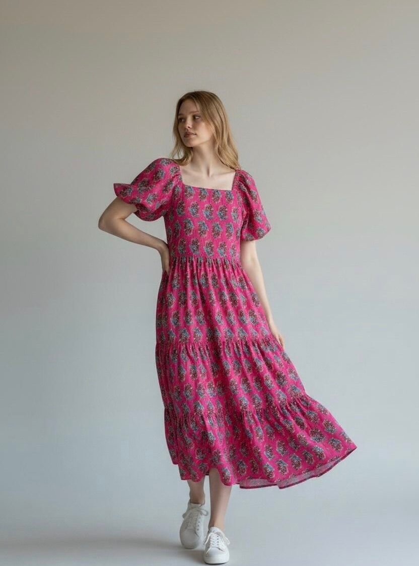 Vestido Floral Rosa J.CREW