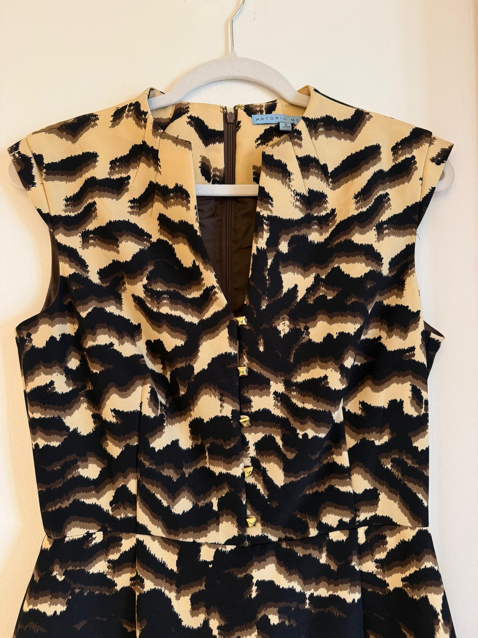 Vestido estampado sin mangas ANTONIO MELANI - Imagen 3