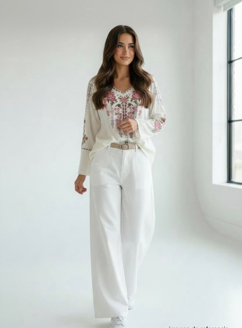 Blusa Bordada Floral SUNDANCE