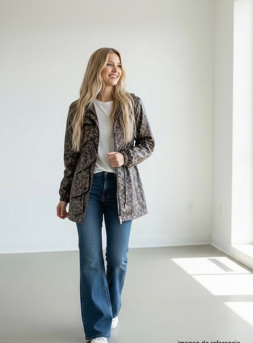 Chaqueta Animal Print BOSTON PROPER SPORT