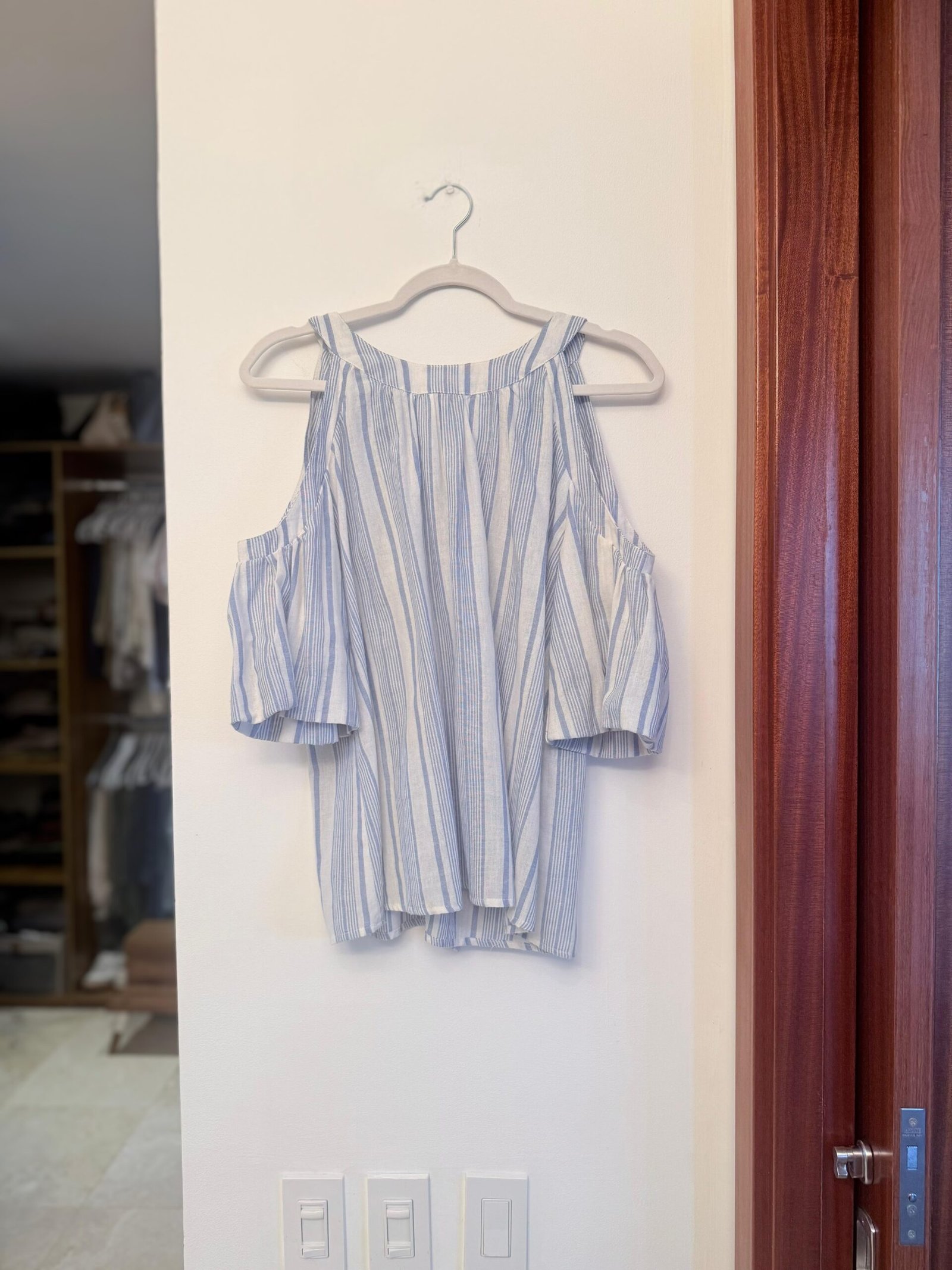 Blusa Rayas Azul Claro ENTRO - Imagen 2