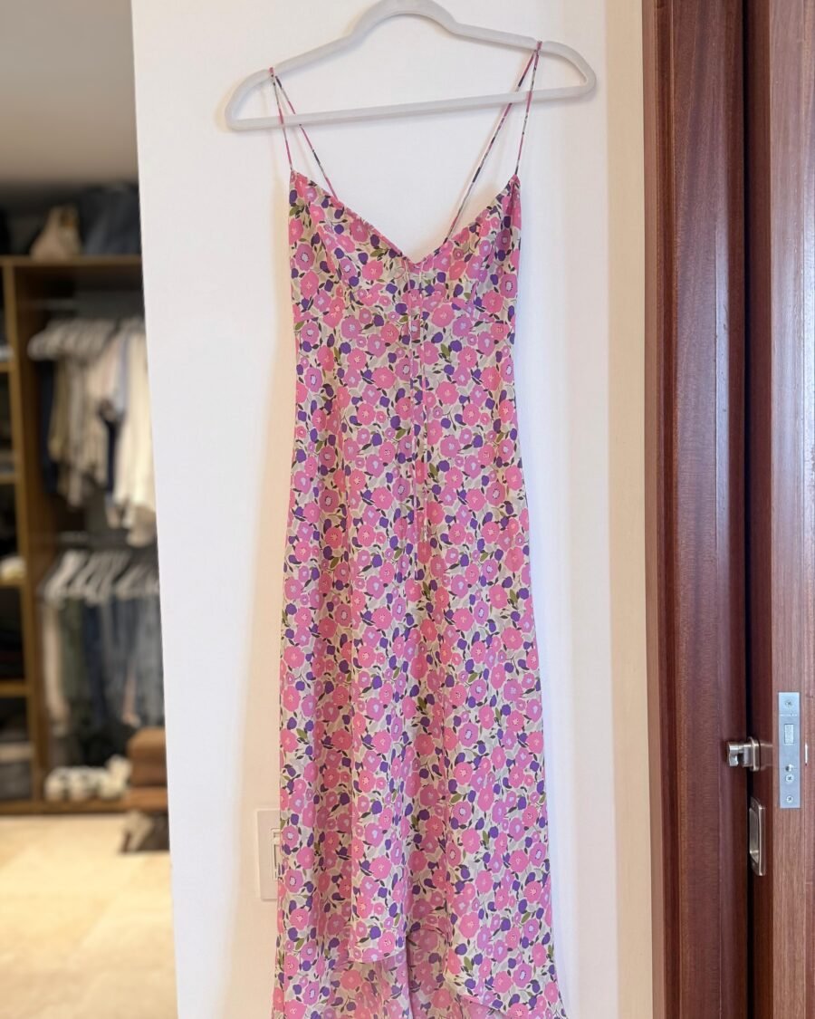 Vestido midi floral  EXPRESS