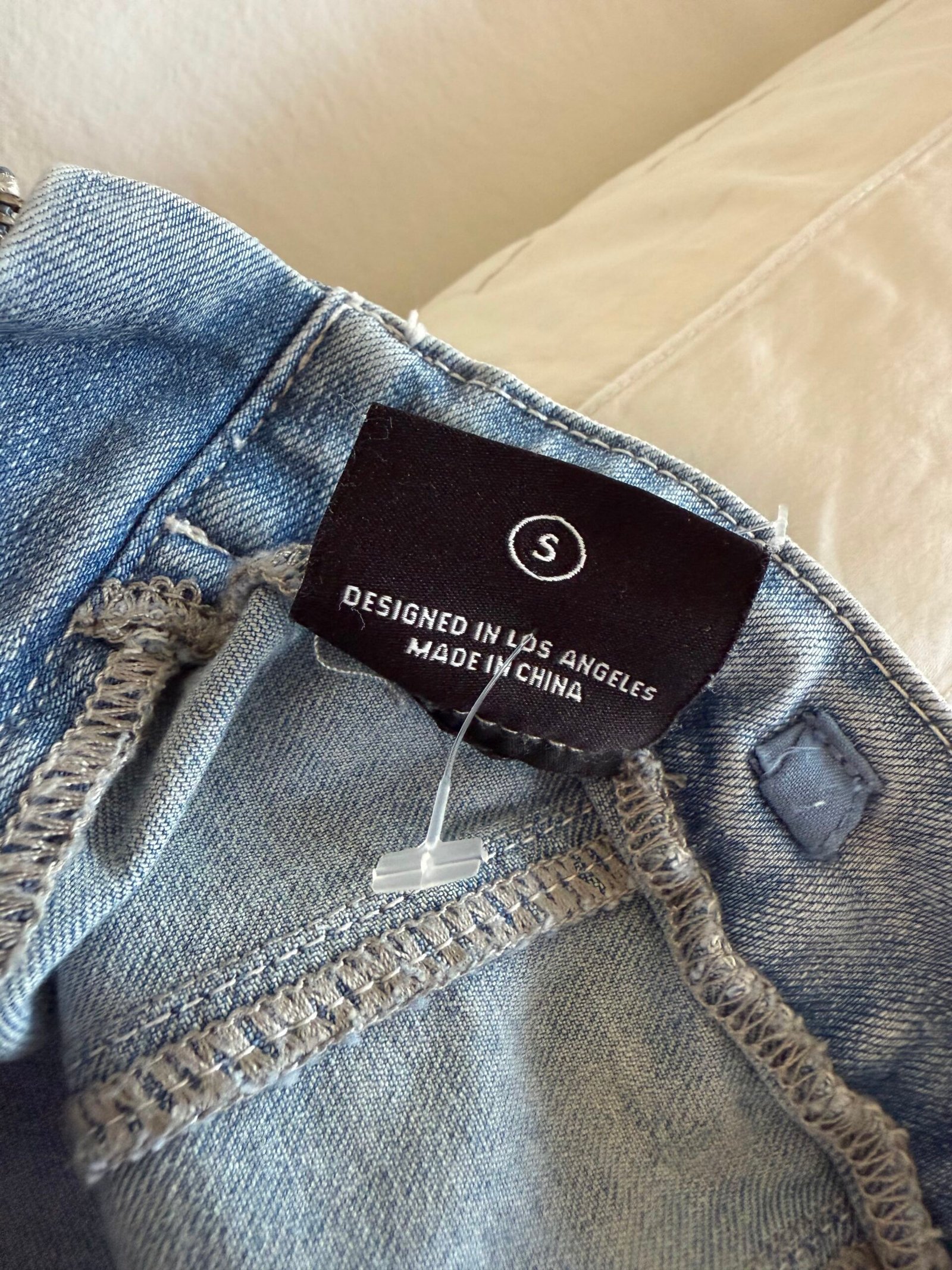 Vestido Strapless Denim MIOU MUSE - Imagen 5
