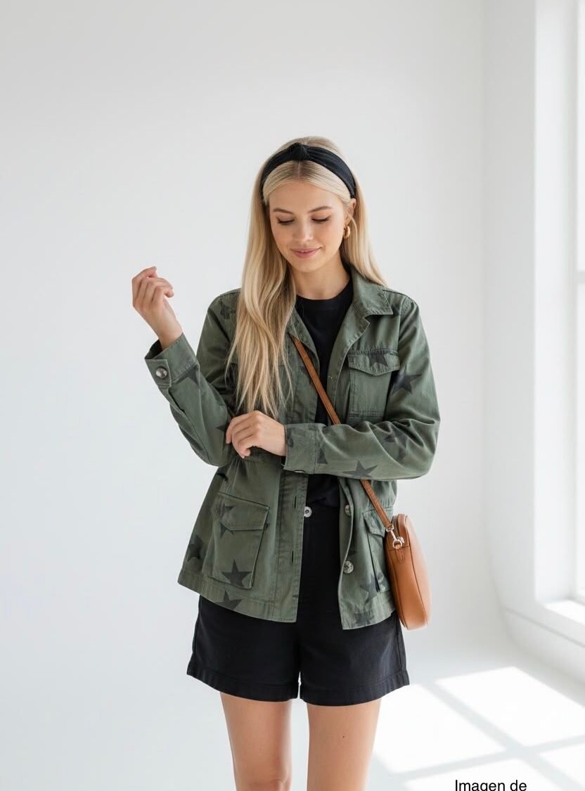 Chaqueta Utility Estampado Estrellas KNOX ROSE