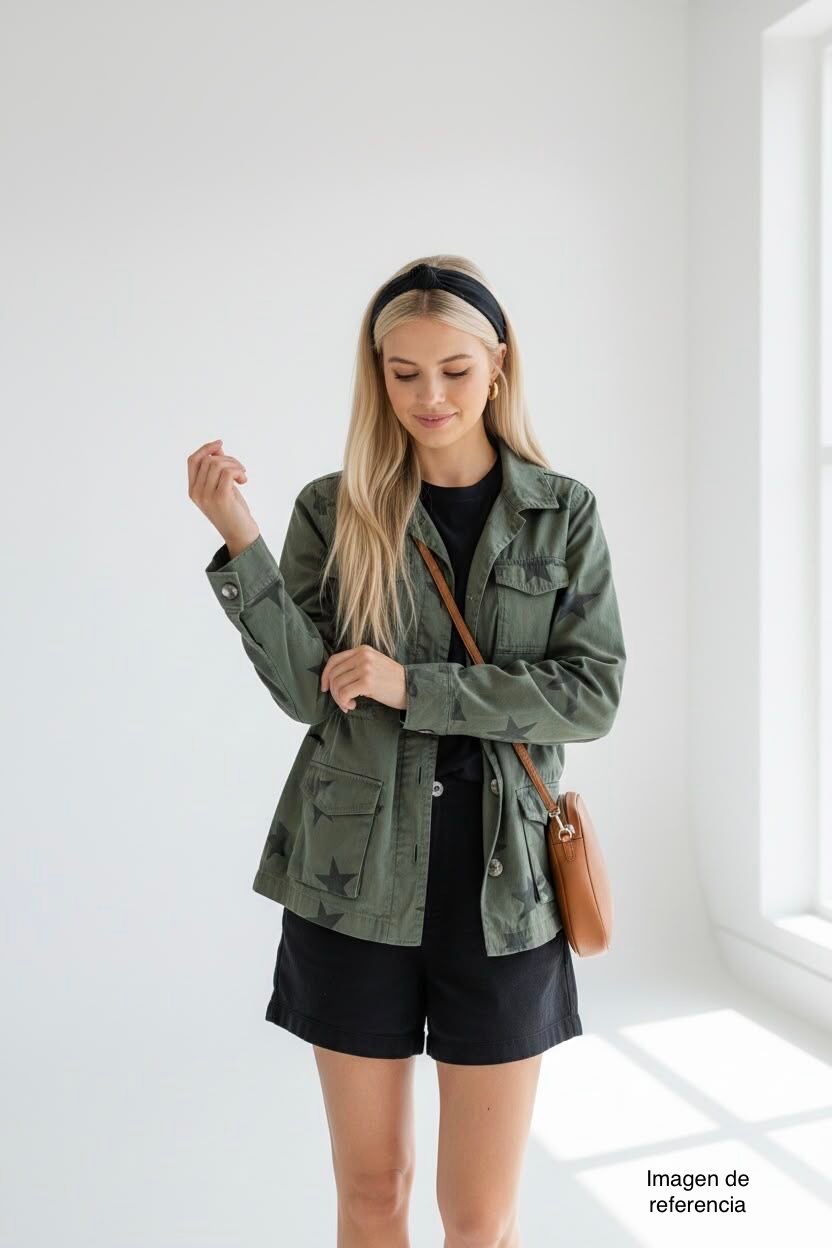 Chaqueta Utility Estampado Estrellas KNOX ROSE
