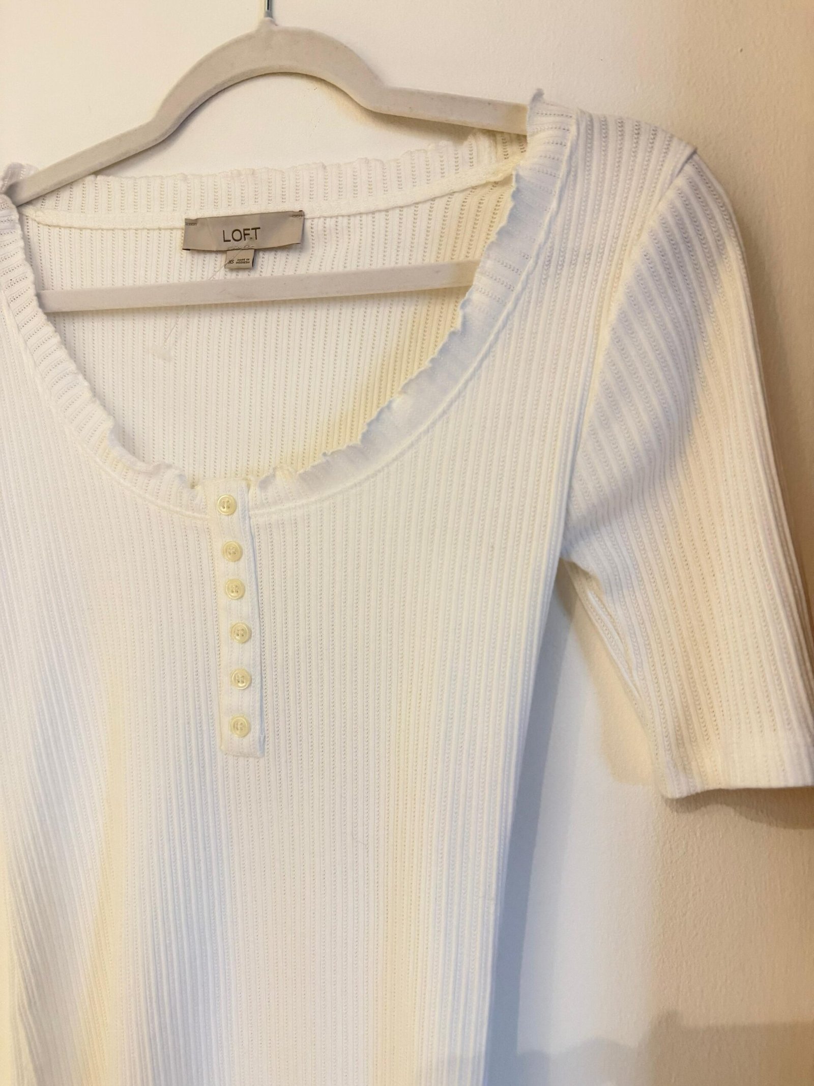Blusa Tejida Blanca LOFT - Imagen 2